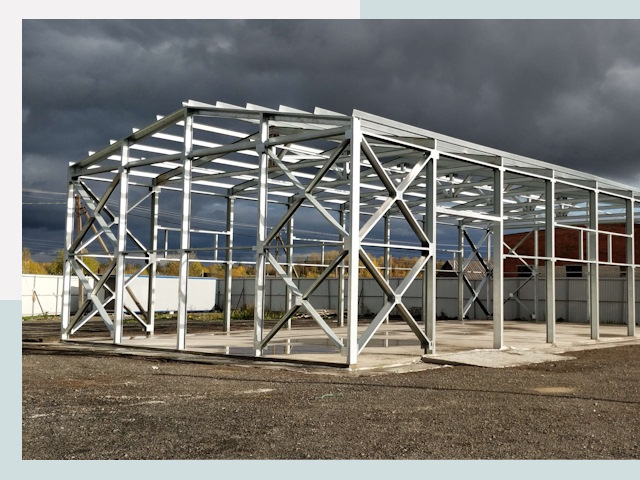 Двускатные ангары в Южноуральск от 656 руб. за квадрат