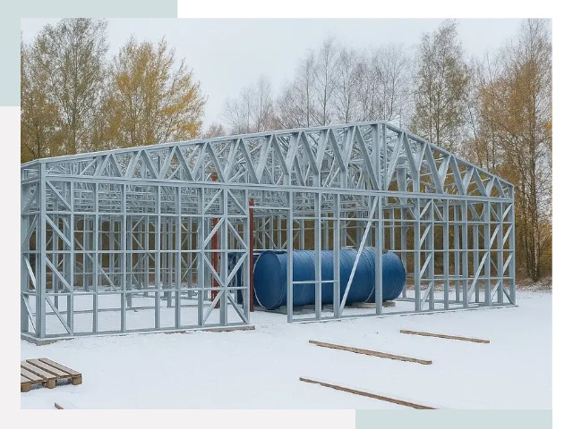 Металлические ангары в Южноуральске