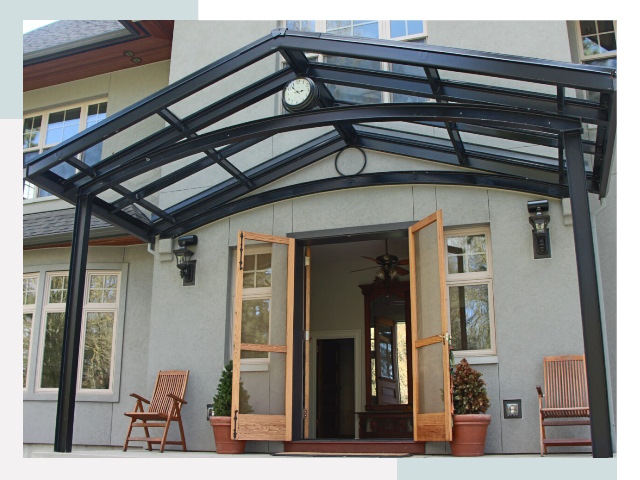 Козырьки металлические в Южноуральске