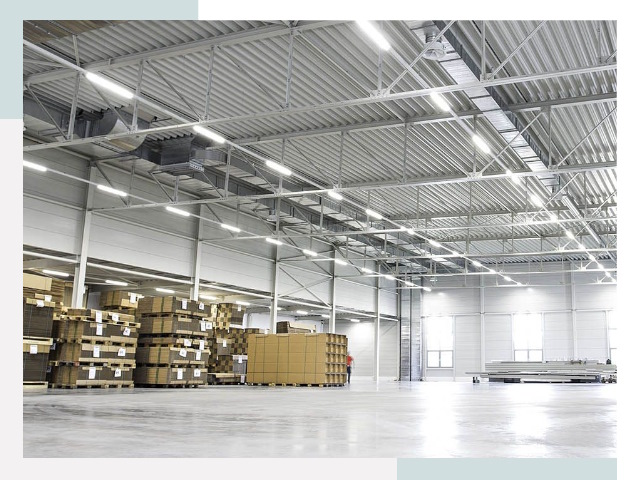 Освещение ангаров в Южноуральске