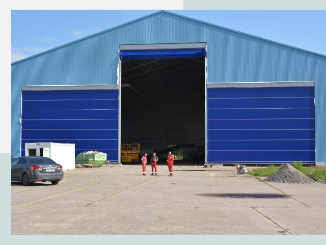 Ангарные ворота в Южноуральск от СтальСтрой-Жрк по цене 656 руб.