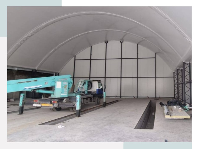 Внутреннее оснащение ангаров в Южноуральске